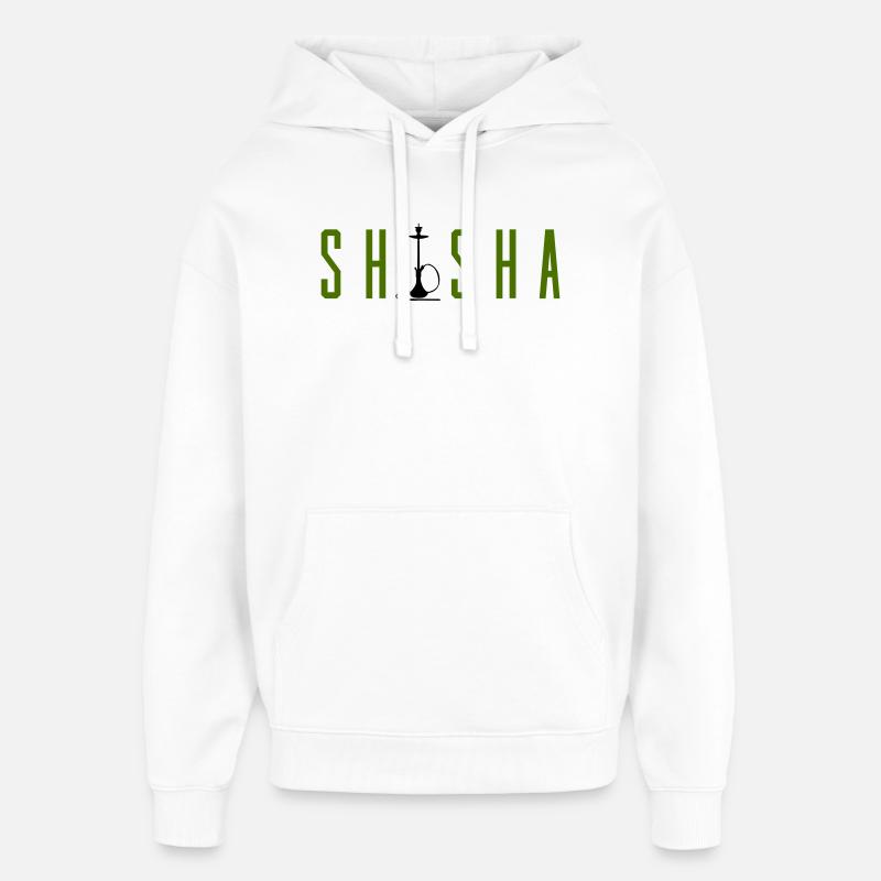 Hookah - Oversized Unisex Hoodie by Stanley/Stella - white