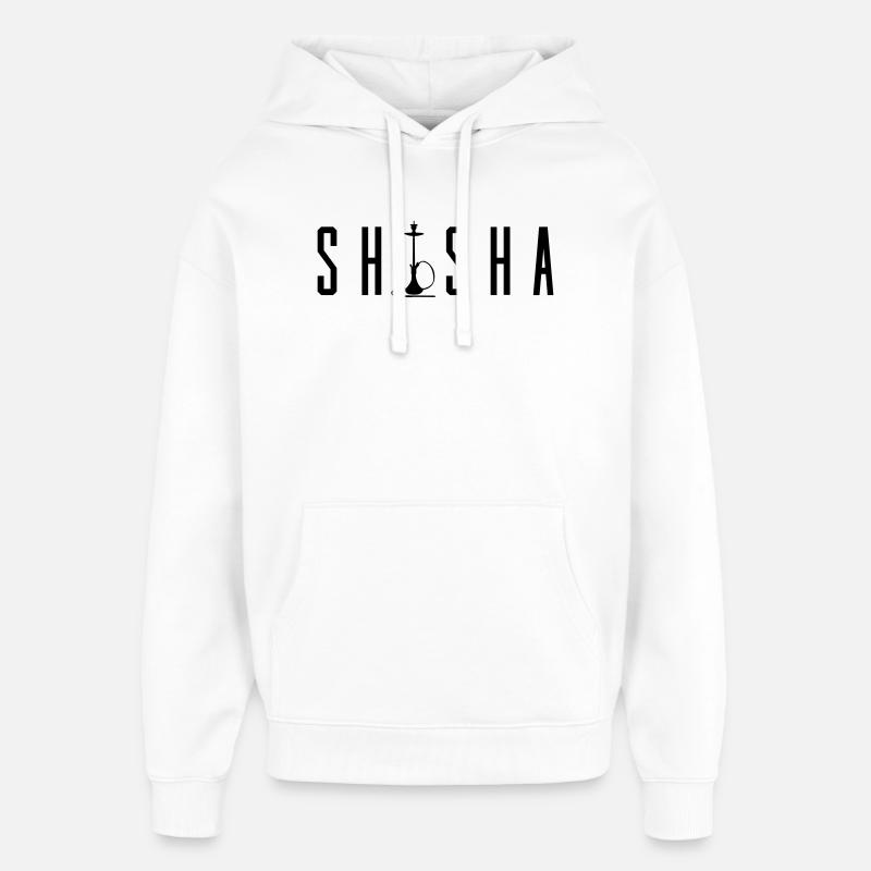 Hookah - Oversized Unisex Hoodie by Stanley/Stella - white