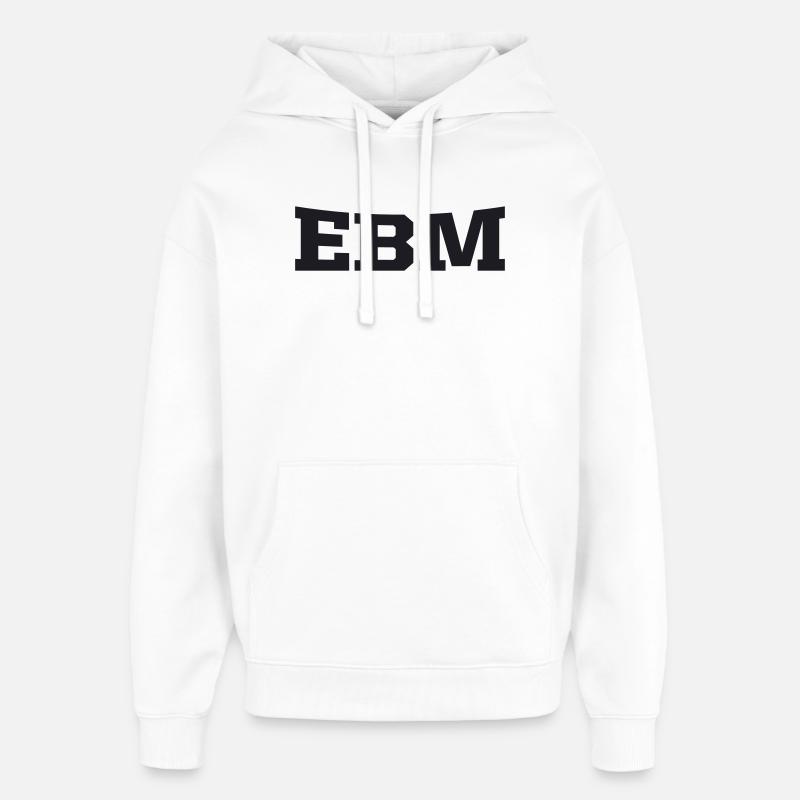 ebm - Sweat à capuche unisexe Stanley/Stella Oversized - blanc