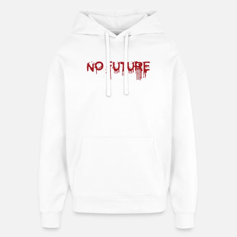 NO FUTURE - Sweat à capuche unisexe Stanley/Stella Oversized - blanc