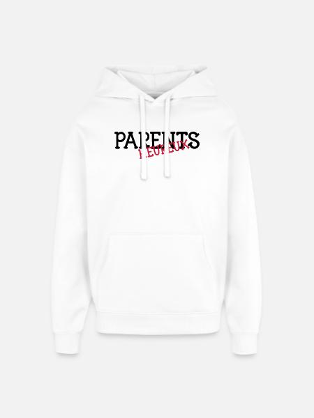 Parents heureux ! - Sweat à capuche unisexe Stanley/Stella Oversized - blanc