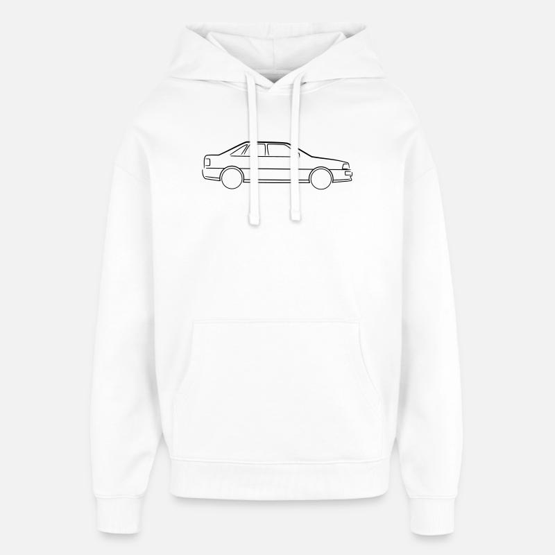 Auto Silhouette - Oversized Unisex Hoodie von Stanley/Stella - Weiß