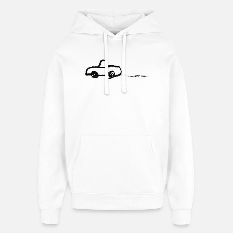 Brbrbr - Sweat à capuche unisexe Stanley/Stella Oversized - blanc