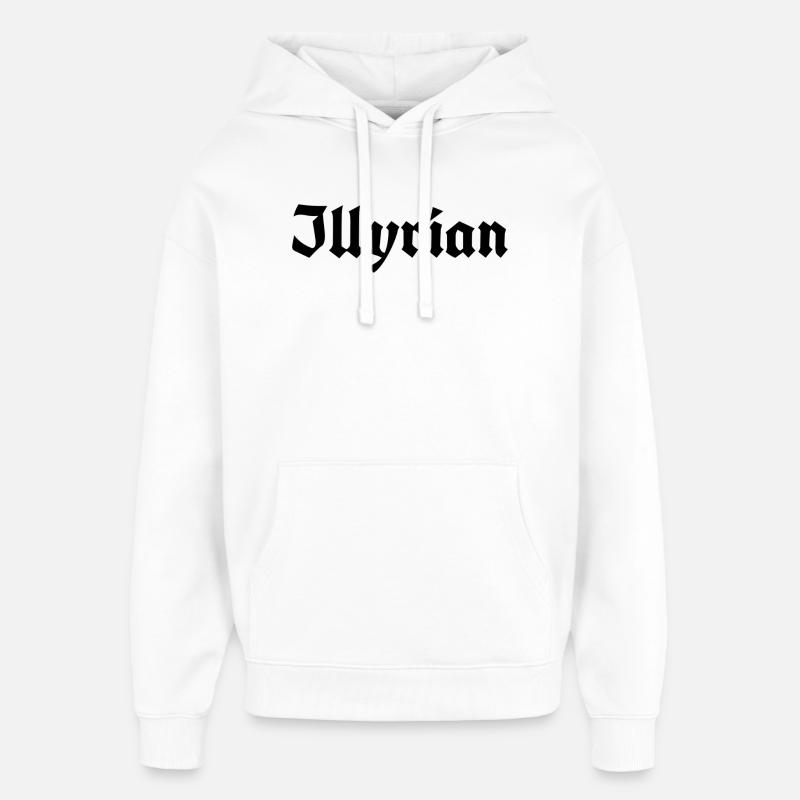Illyrian - Sweat à capuche unisexe Stanley/Stella Oversized - blanc