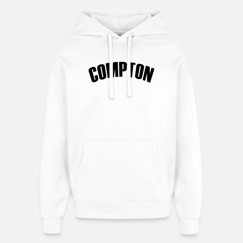 Chemise Compton - Sweat à capuche unisexe Stanley/Stella Oversized - blanc