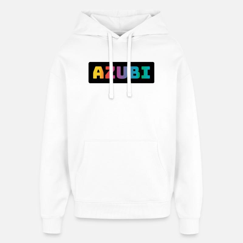 Azubi Tshirt coloured black - Oversized Unisex Hoodie von Stanley/Stella - Weiß