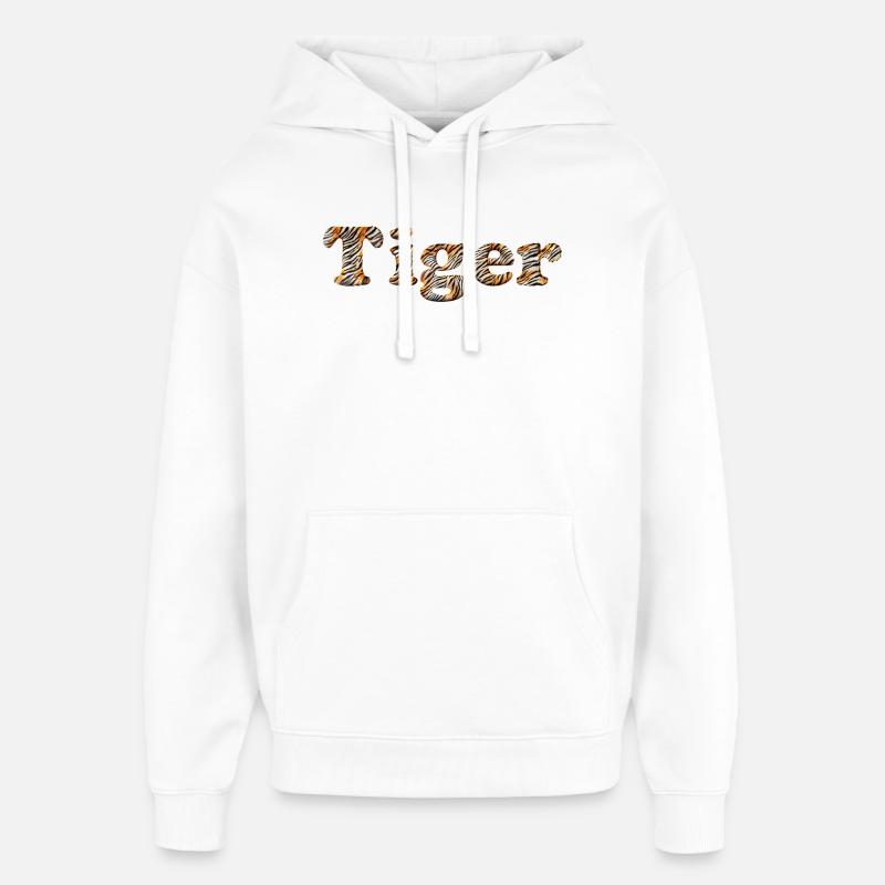 Der Tiger in Dir... - Oversized Unisex Hoodie von Stanley/Stella - Weiß