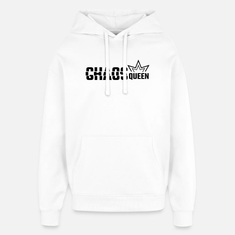 REINE DU CHAOS - Sweat à capuche unisexe Stanley/Stella Oversized - blanc