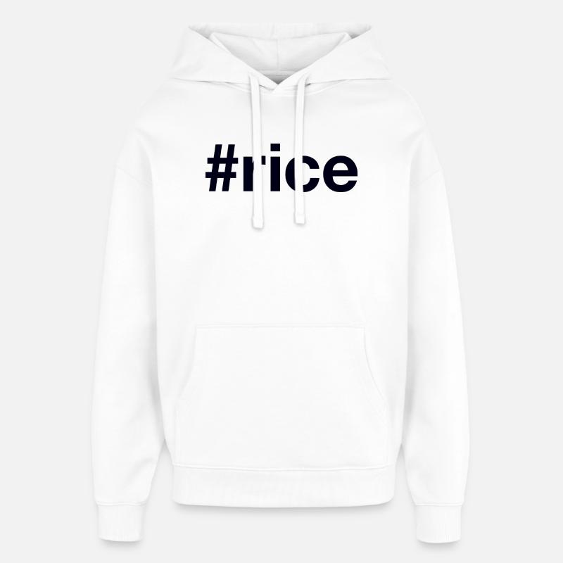 Rice Reis - Sweat à capuche unisexe Stanley/Stella Oversized - blanc