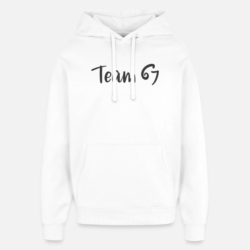 Team 6 7 - Sweat à capuche unisexe Stanley/Stella Oversized - blanc