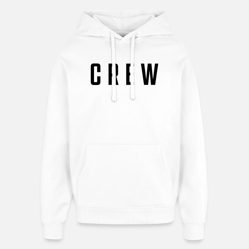 Crew - Oversized Unisex Hoodie von Stanley/Stella - Weiß