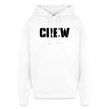 Crew - Oversized Unisex Hoodie von Stanley/Stella - Weiß - Vorne - AI Model Female 172 light (172cm) & AI Model Male 185 light (185cm)