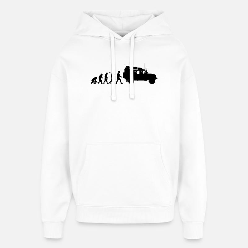 Defender 110 Offroad - Sweat à capuche unisexe Stanley/Stella Oversized - blanc