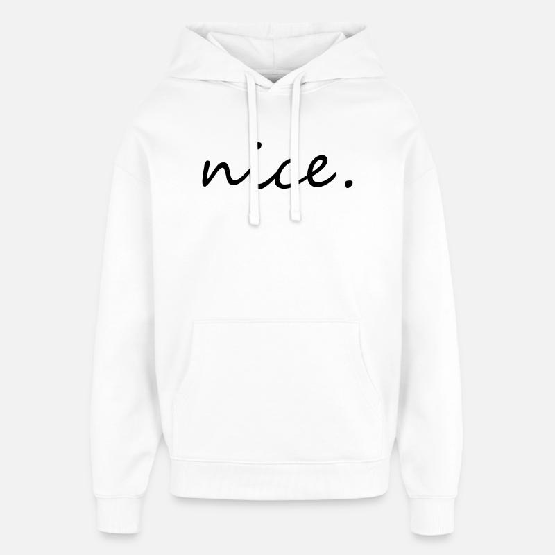 nice - Sweat à capuche unisexe Stanley/Stella Oversized - blanc