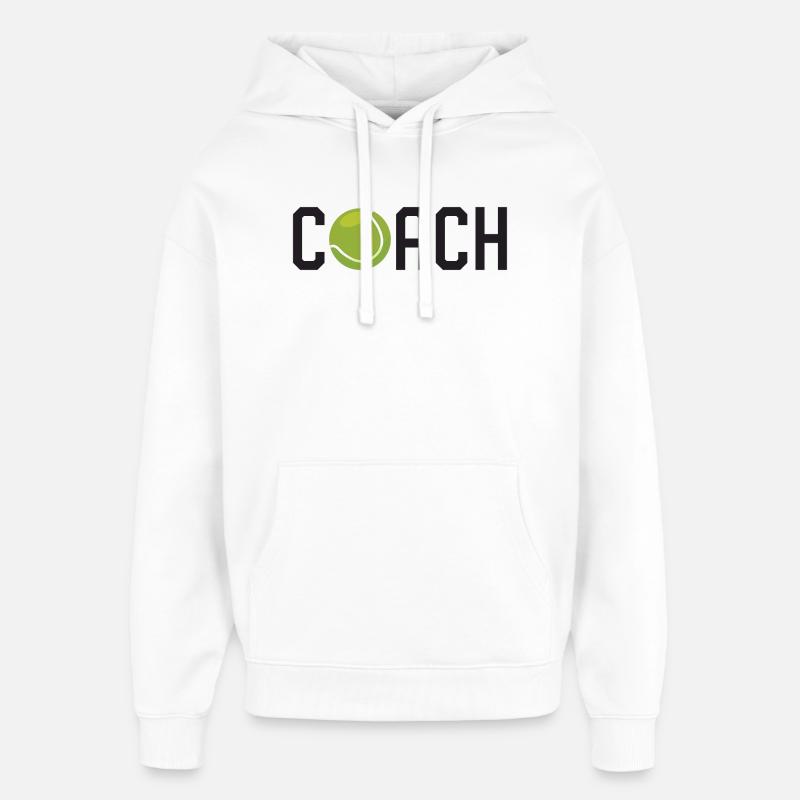 Entraîneur de tennis - Sweat à capuche unisexe Stanley/Stella Oversized - blanc