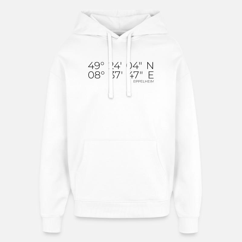 Coordonnées Eppelheim - Sweat à capuche unisexe Stanley/Stella Oversized - blanc