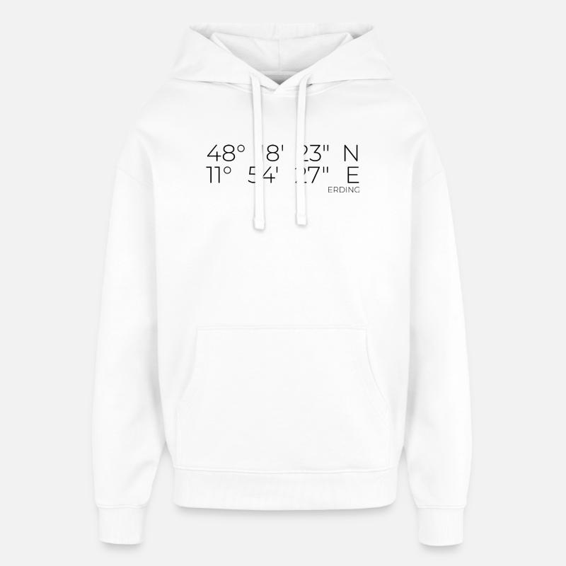 Coordinates Erding - Oversized Unisex Hoodie by Stanley/Stella - white