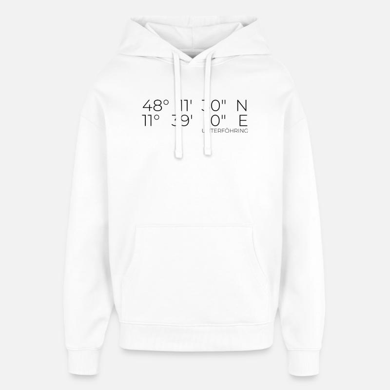 Coordonnées Unterföhring - Sweat à capuche unisexe Stanley/Stella Oversized - blanc