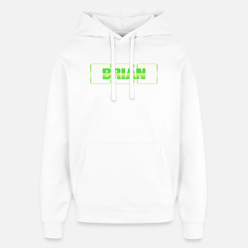 Cadeau pour Brian - Sweat à capuche unisexe Stanley/Stella Oversized - blanc