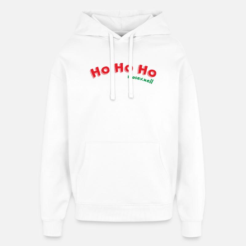 Ho Ho Ho mosexuel - Sweat à capuche unisexe Stanley/Stella Oversized - blanc