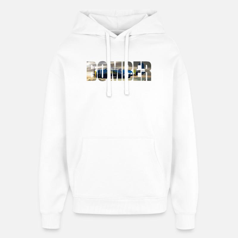 Bomber TBF Avenger - Sweat à capuche unisexe Stanley/Stella Oversized - blanc