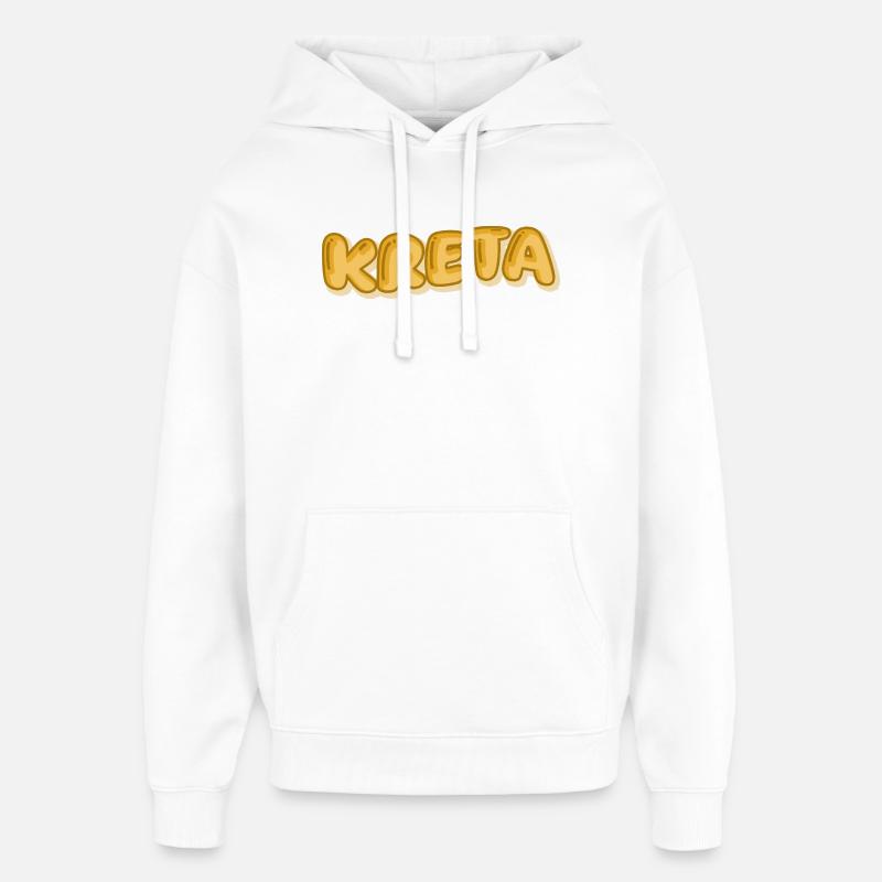 Fêtes en Crète - Sweat à capuche unisexe Stanley/Stella Oversized - blanc