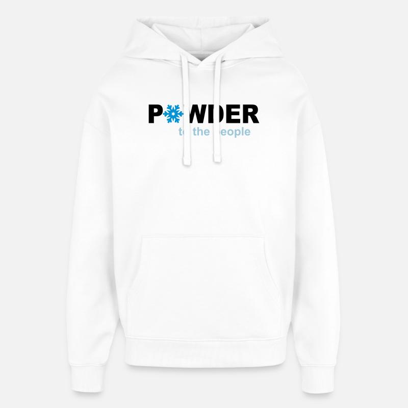 Schnee - Oversized Unisex Hoodie von Stanley/Stella - Weiß