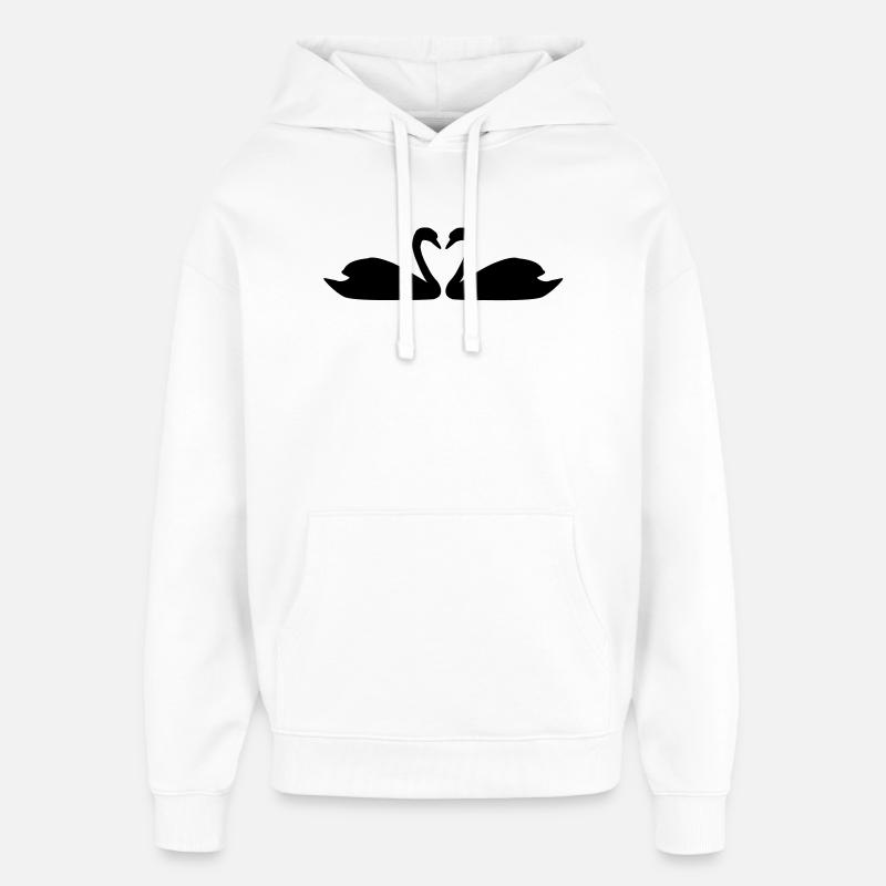 Love birds. - Sweat à capuche unisexe Stanley/Stella Oversized - blanc