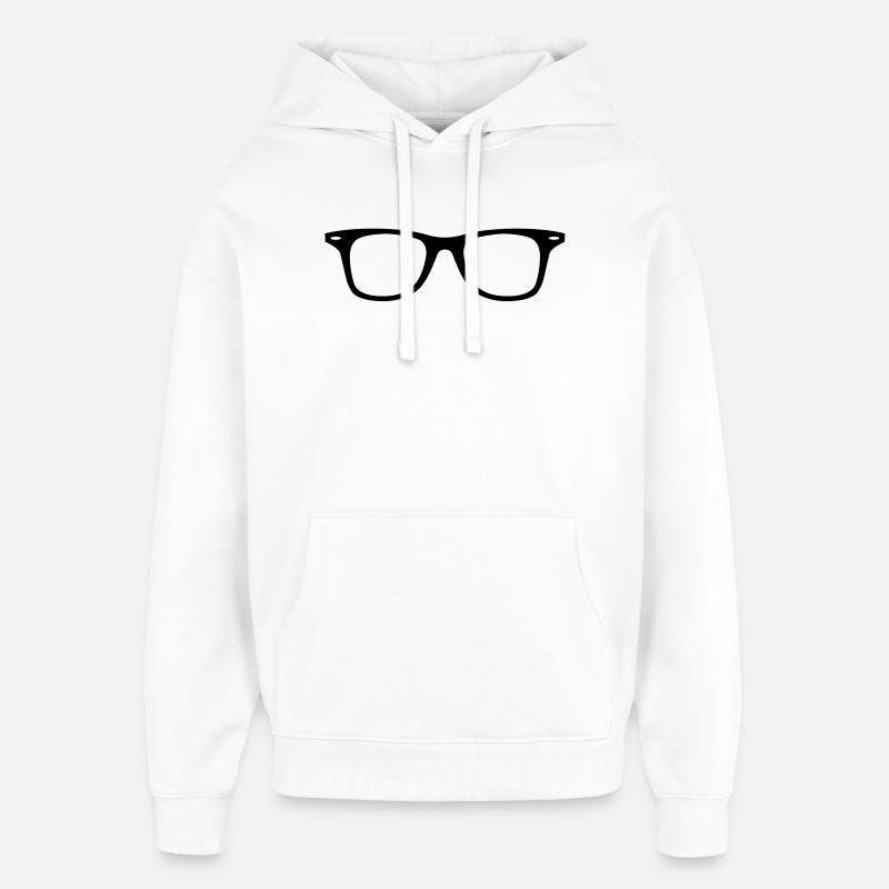 lunettes de hippie ballot - Sweat à capuche unisexe Stanley/Stella Oversized - blanc