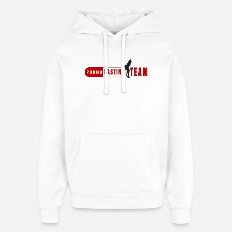 Équipe de casting porno - Sweat à capuche unisexe Stanley/Stella Oversized - blanc