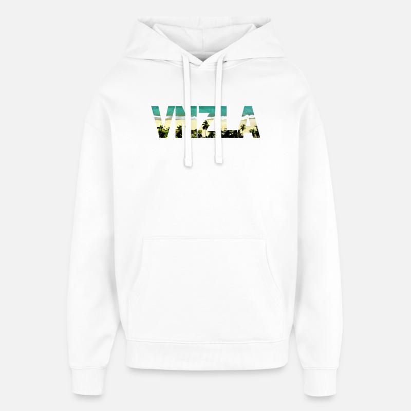 VNZLA - Sweat à capuche unisexe Stanley/Stella Oversized - blanc