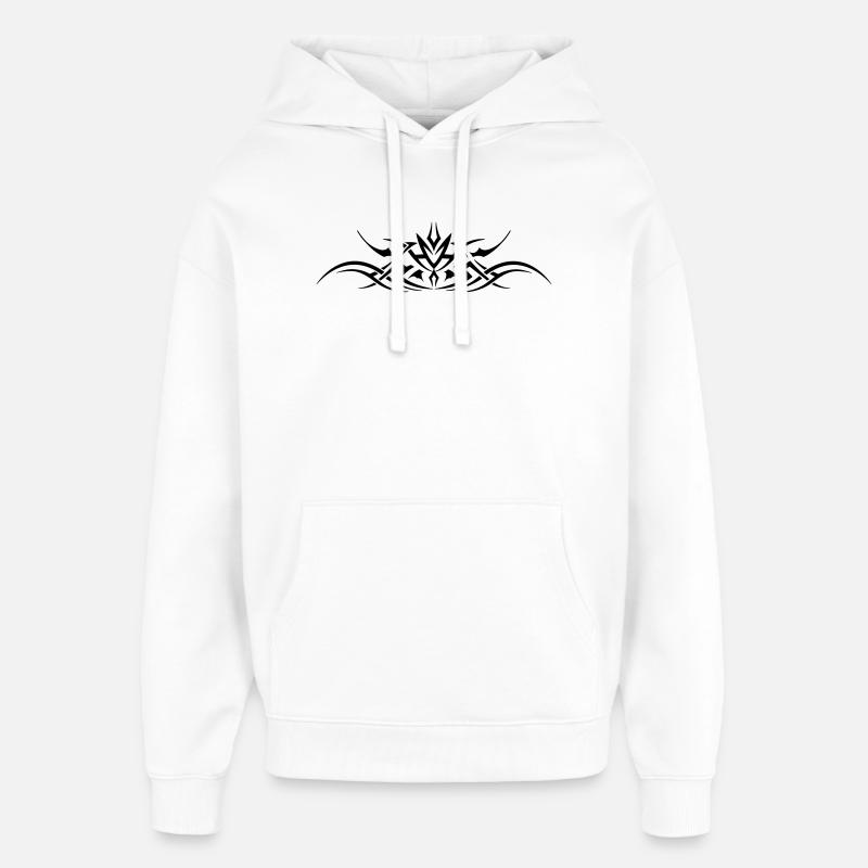 Tribal 3 par Helfspawn - Sweat à capuche unisexe Stanley/Stella Oversized - blanc