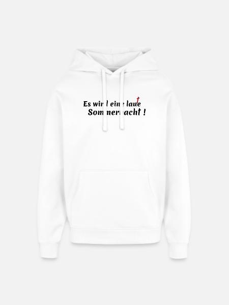 noisy summer night - Oversized Unisex Hoodie by Stanley/Stella - white