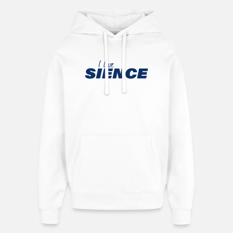 J’AIME LA SCIENCE - Sweat à capuche unisexe Stanley/Stella Oversized - blanc