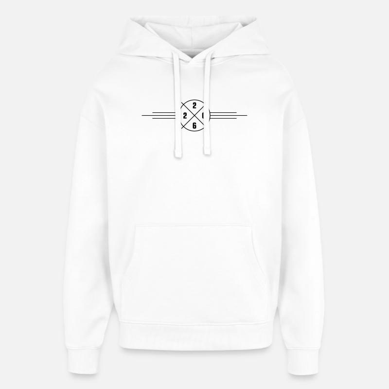 Anno 2026 - Stanley/Stella Oversized Felpa con cappuccio unisex - bianco