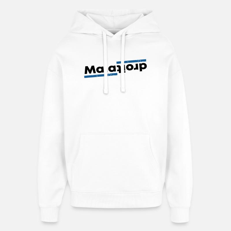 Maladroit - Sweat à capuche unisexe Stanley/Stella Oversized - blanc