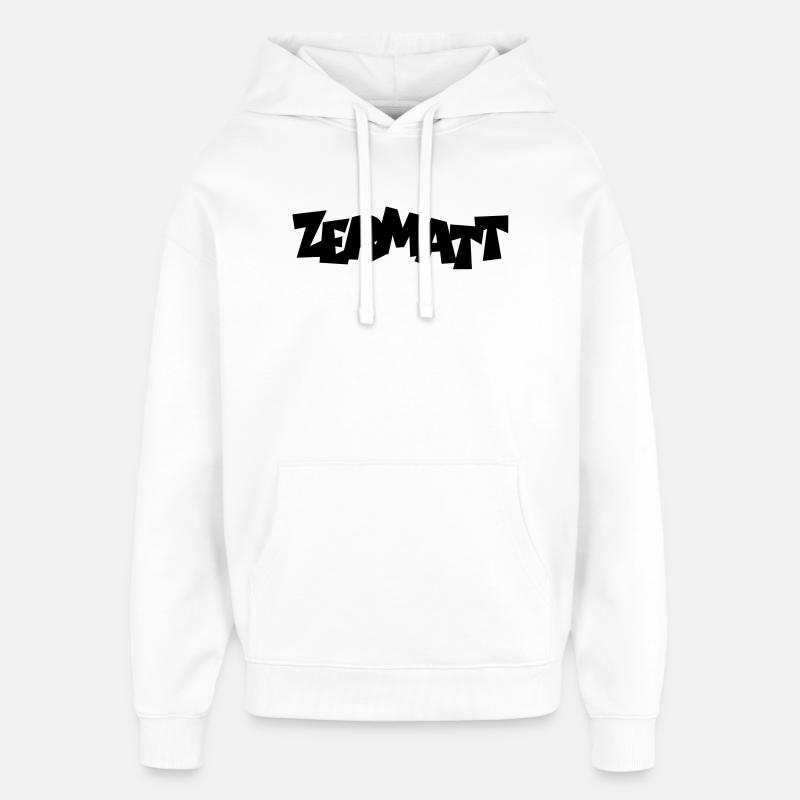 Zermatt - Sweat à capuche unisexe Stanley/Stella Oversized - blanc