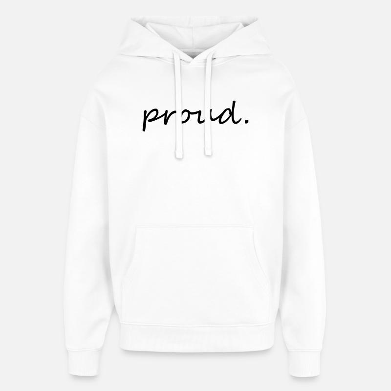 proud - Sweat à capuche unisexe Stanley/Stella Oversized - blanc