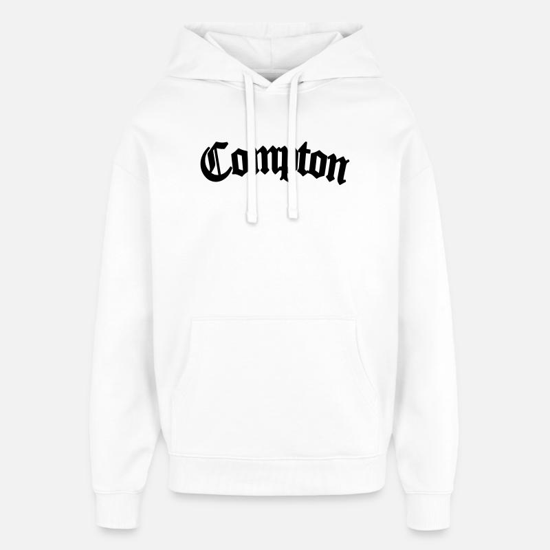 Compton - Sweat à capuche unisexe Stanley/Stella Oversized - blanc