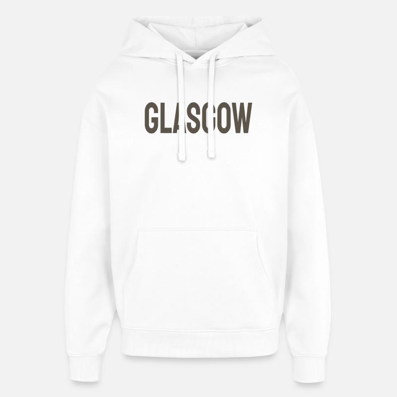 Glasgow - Sweat à capuche unisexe Stanley/Stella Oversized - blanc