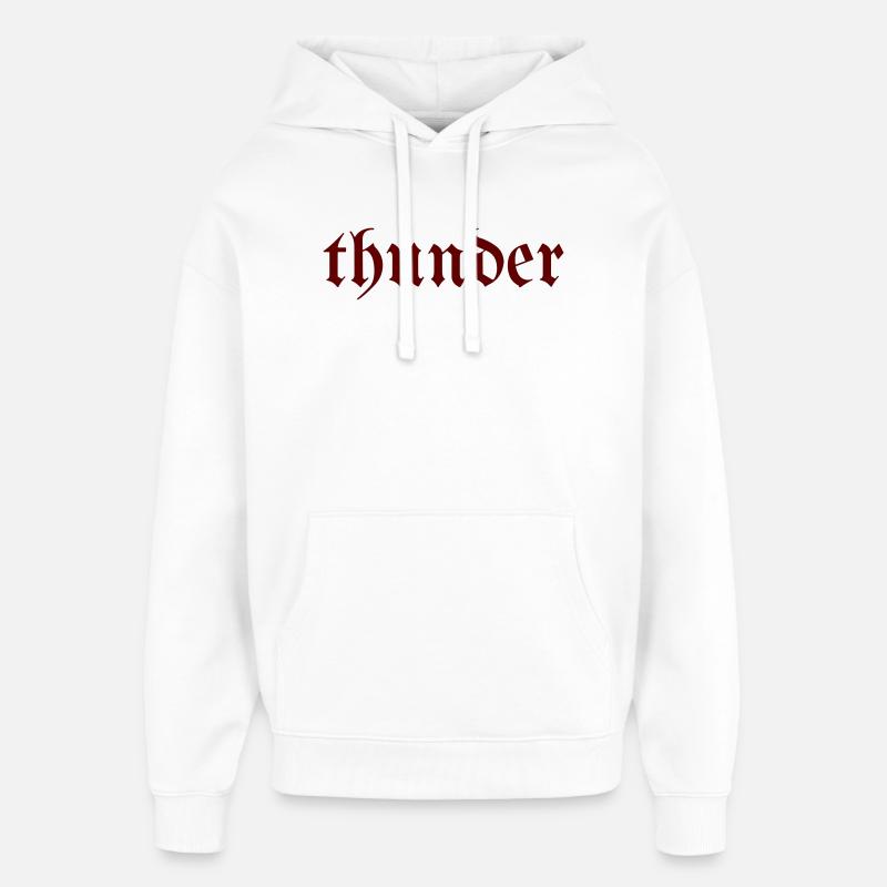 Thunder Gothic - Sweat à capuche unisexe Stanley/Stella Oversized - blanc