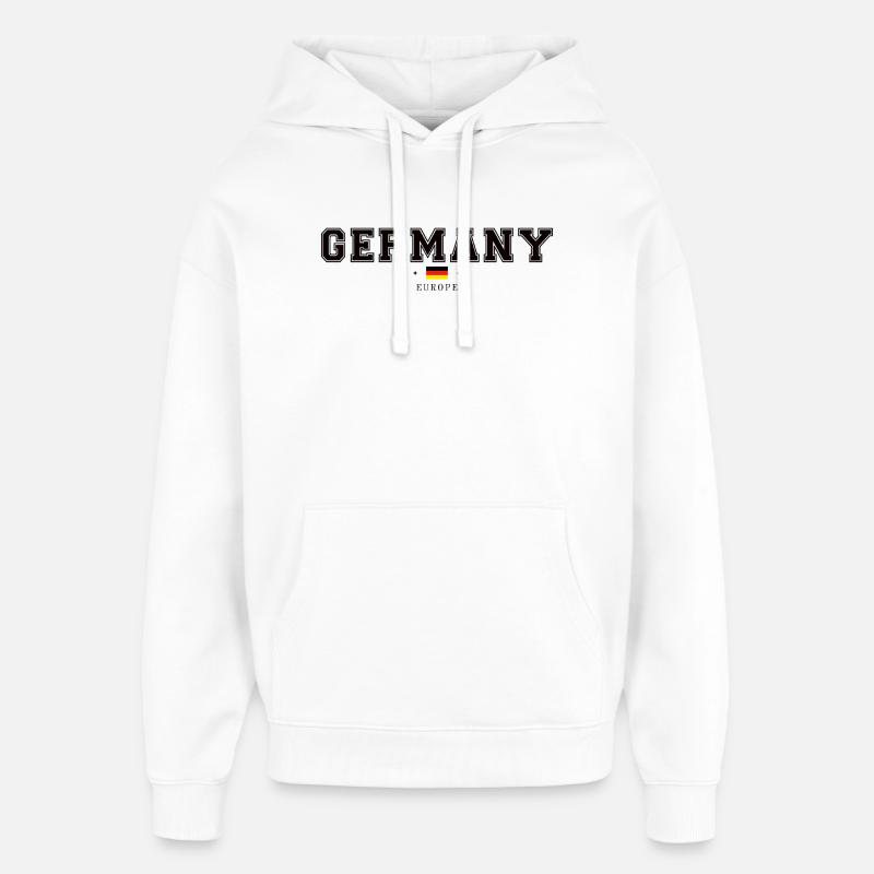 Allemagne - Sweat à capuche unisexe Stanley/Stella Oversized - blanc