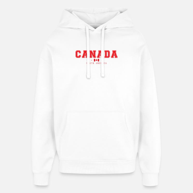 Canada - Sweat à capuche unisexe Stanley/Stella Oversized - blanc