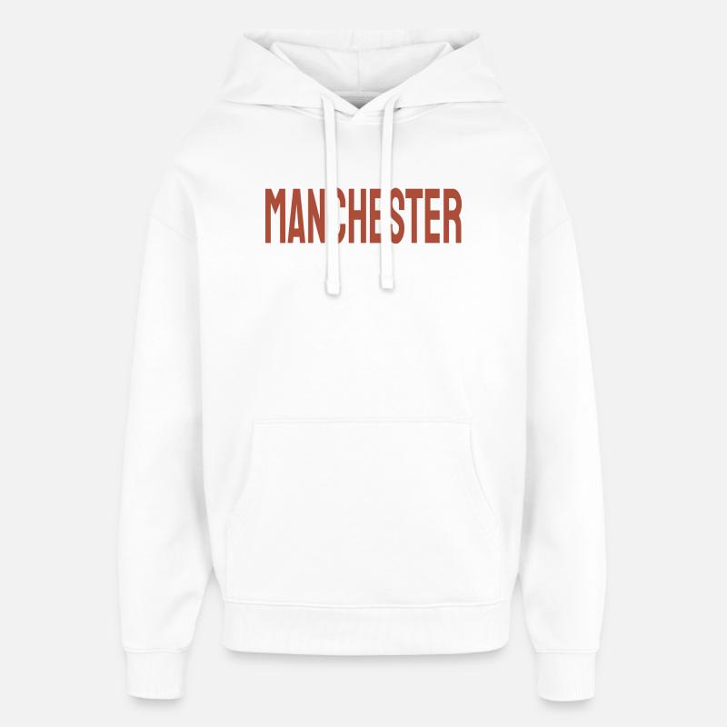 Manchester - Sweat à capuche unisexe Stanley/Stella Oversized - blanc