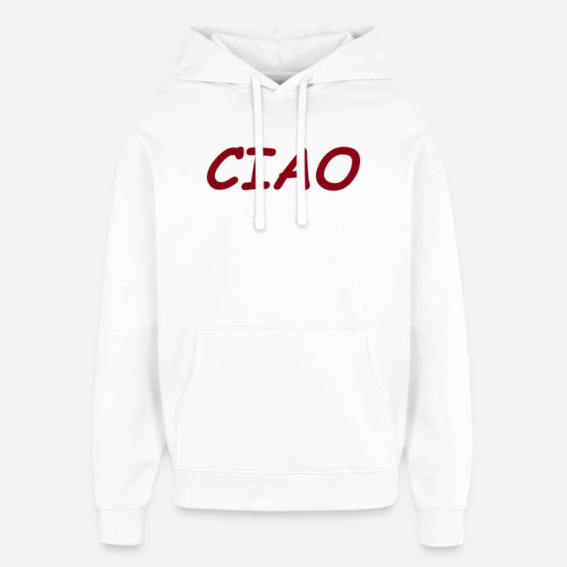CIAO - Sweat à capuche unisexe Stanley/Stella Oversized - blanc