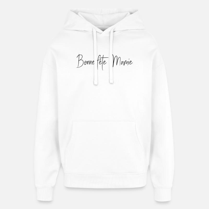 MAMIE - Sweat à capuche unisexe Stanley/Stella Oversized - blanc