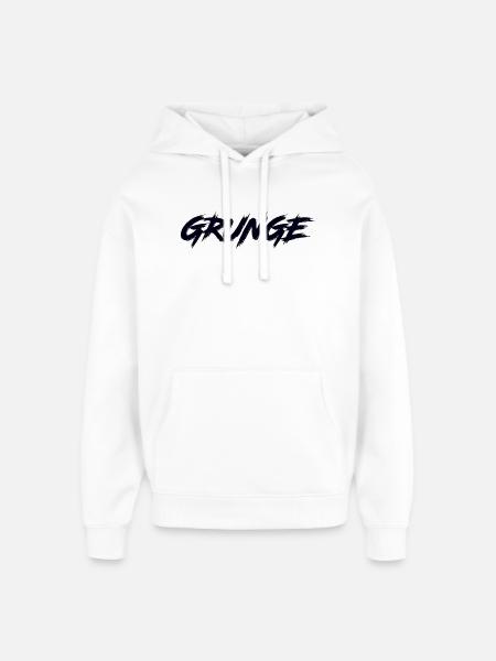 GRUNGE - Oversized Unisex Hoodie by Stanley/Stella - white