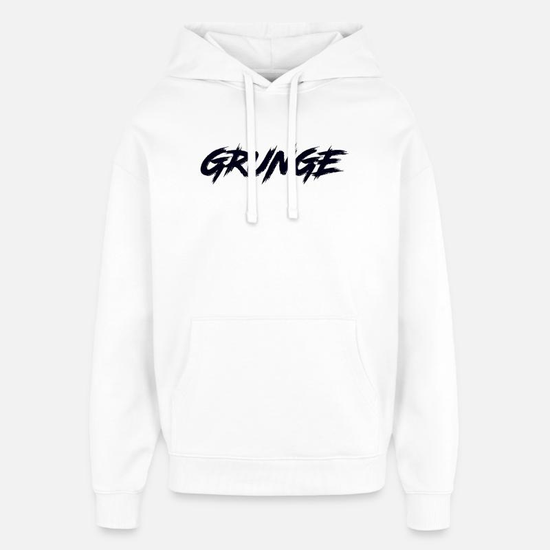 GRUNGE - Sweat à capuche unisexe Stanley/Stella Oversized - blanc