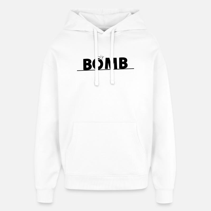 Bombe - Sweat à capuche unisexe Stanley/Stella Oversized - blanc