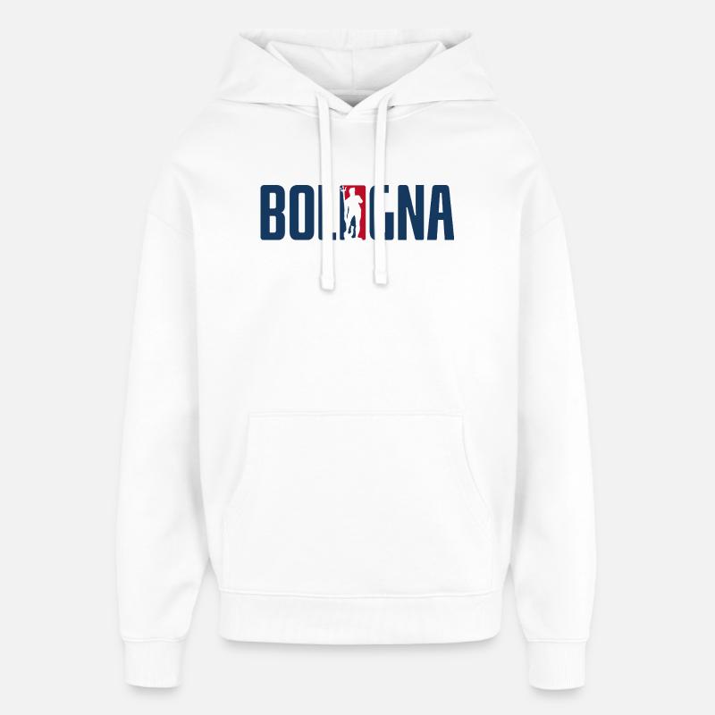 Nettuno Bologne - Sweat à capuche unisexe Stanley/Stella Oversized - blanc